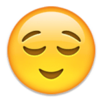 clipart relieved-face