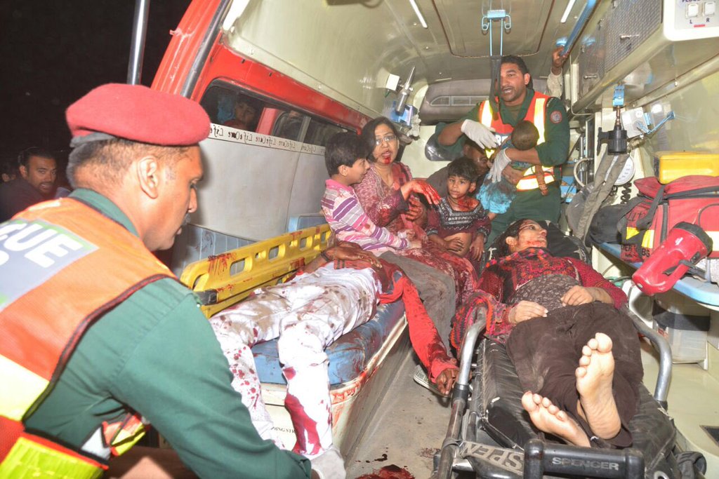 family in ambulance