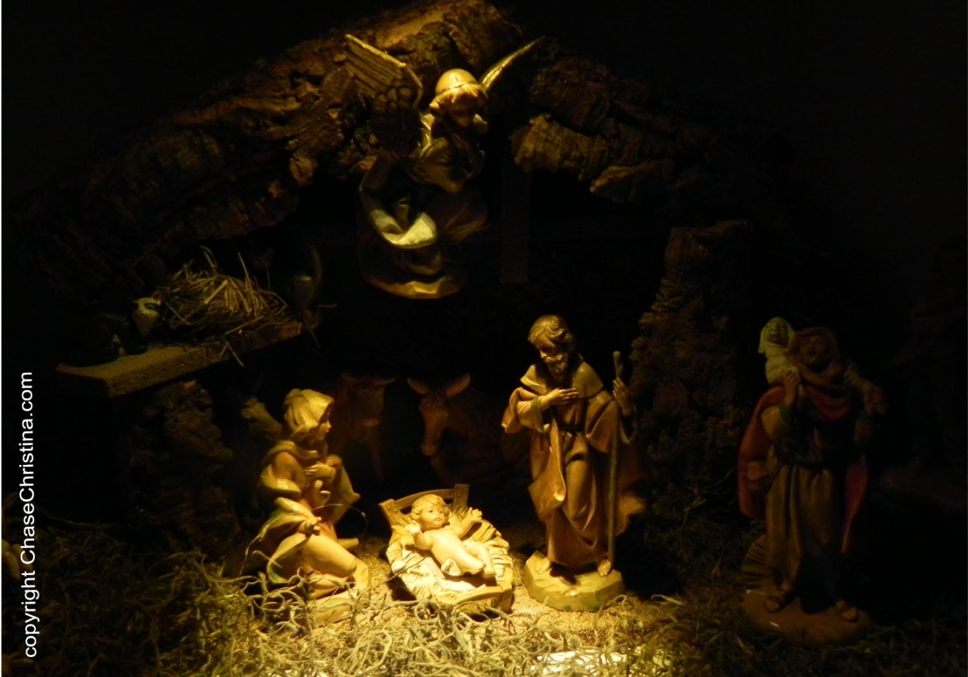 Nativity scene, Christmas, Jesus in manger