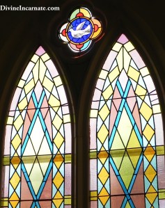 Stained-glass window, Holy Spirit, church