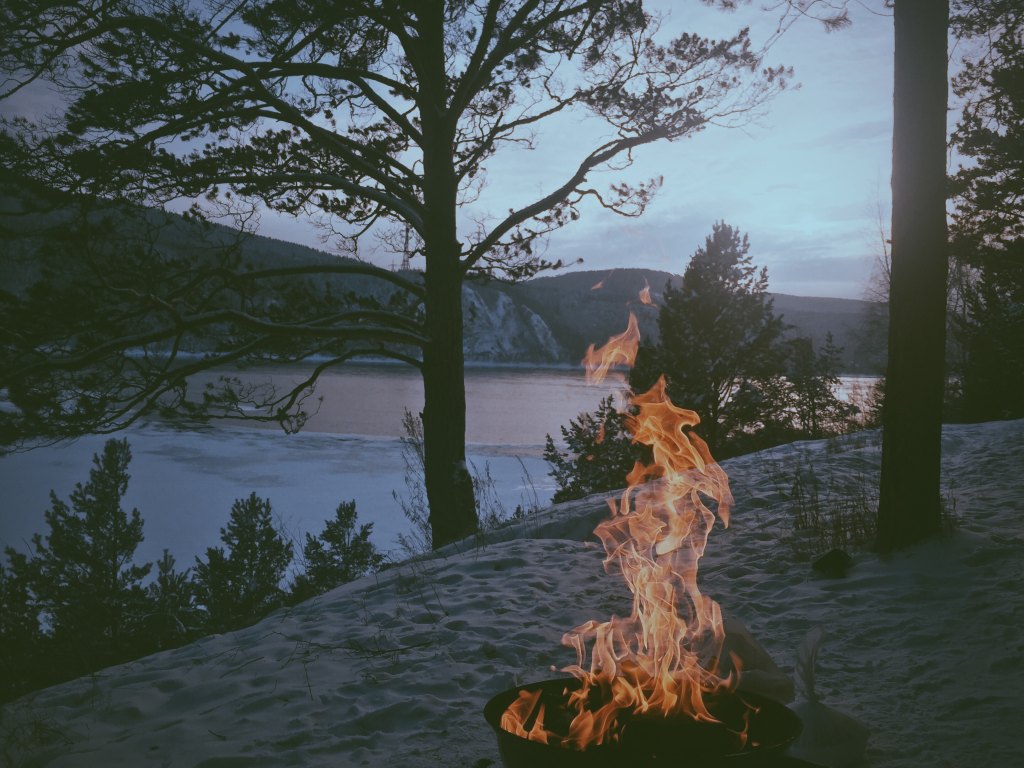 Fire, coastline, nature, Book of Wisdom