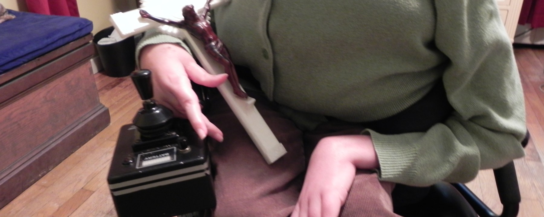 Christ crucified, crucifix, cross, wheelchair, disability, suffering, redemption, Catholic