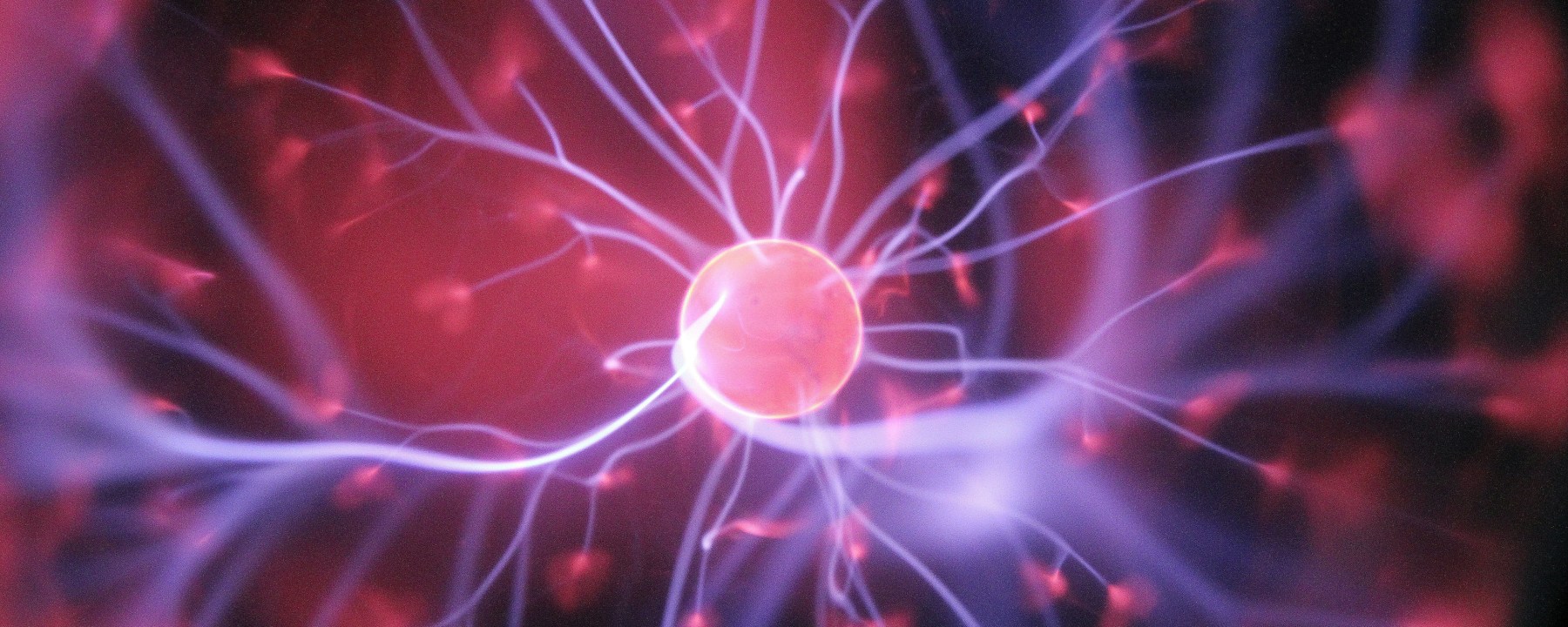 Colorful image of a brain synapse